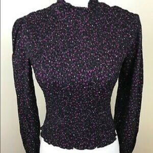 Floral Mock neck